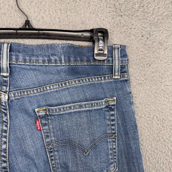 Levi's Jeans Men's 32x30 Blue Denim Medium Wash Faded Whisker Straight Red Tab - Picture 7 of 11